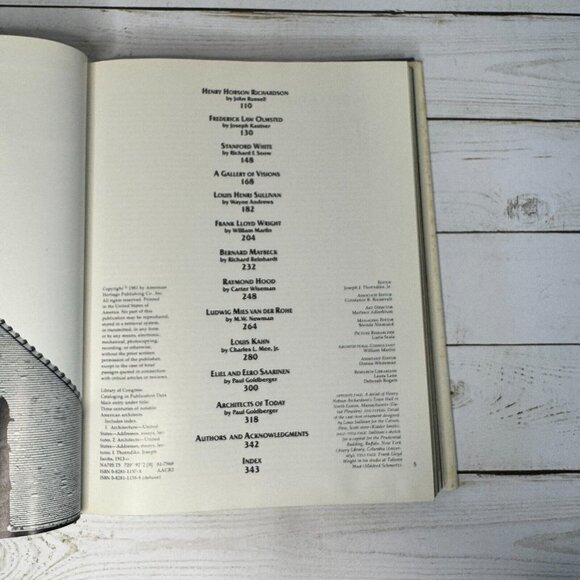 Three Centuries of Notable American Architects HC 1981 Illustrated Architecture - Picture 9 of 14